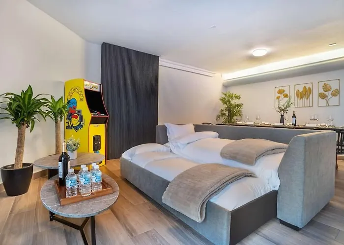 Stylish With Arcade Game & Private Patio